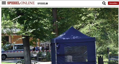 Site of Zelimkhan Khangoshvili 's murder. Screenshot of Der Spiegel's page, author: Paul Zinken/ DPA
