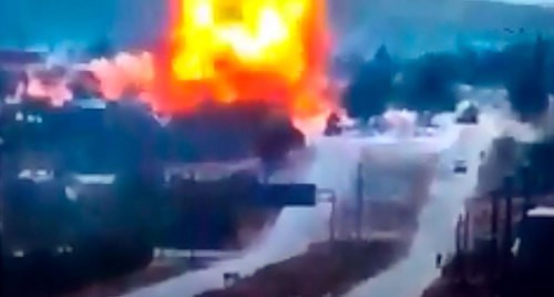 Three fighters of the military police from Ingushetia were injured as a result of the explosion. Screenshot of the video ROSGVARDIA RUSSIA https://www.youtube.com/watch?time_continue=1&amp;v=Xp1SV34RxRQ&amp;feature=emb_logo