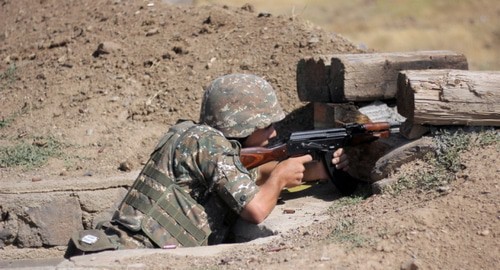 A soldier. Photo by the press service of the Armenian Ministry of Defence, http://www.mil.am/ru/news/8097
