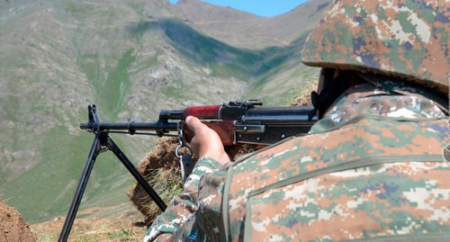Soldier of the Armenian Army. Photo: press service of the Ministry of Defence of Armenia