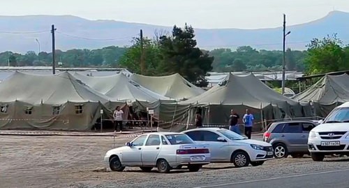Camp in Kullar. Screenshot from the Caucasian Knot video