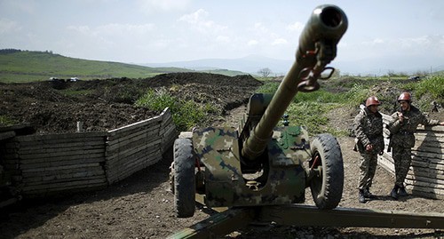 At the contact line in Nagorno-Karabakh. Photo: REUTERS/Staff