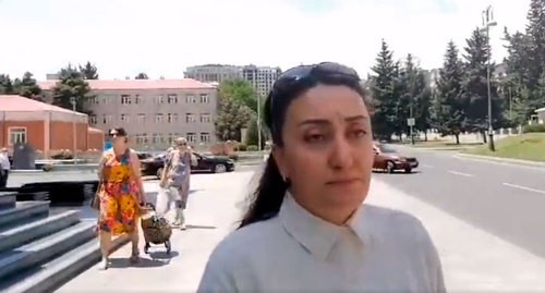 Sevindj Sadygova. Screenshot of the video https://web.facebook.com/Azad.Soz.Az/videos/739806920116792/?v=739806920116792&amp;_rdc=1&amp;_