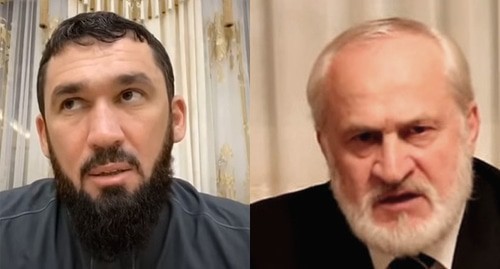 Collage by the "Caucasian Knot". Magomed Daudov (on the left) and Akhmed Zakaev. Screenshots of the videos https://www.youtube.com/watch?v=yuG9W_ccivk&amp;feature=youtu.be https://www.youtube.com/watch?v=uDMYxUrsMow&amp;feature=youtu.be&amp;ab_channel=ChechenParamount