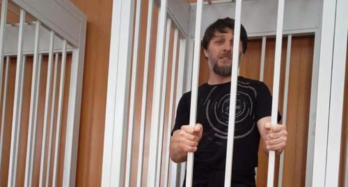 Daud Mamilov in the court, June 2019. Photo courtesy of Zakry Mamilov