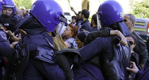 A protest action in Baku. Photo by Aziz Karimov for the "Caucasian Knot"