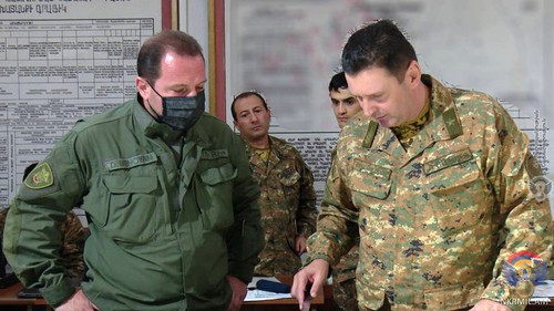 At the Armenian Army headquarters. Photo: press service of the Ministry of Defence of Armenia