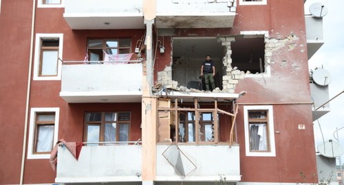 A house damaged during a shelling attack in the Terter District of Azerbaijan. Photo by Aziz Karimov for the "Caucasian Knot"