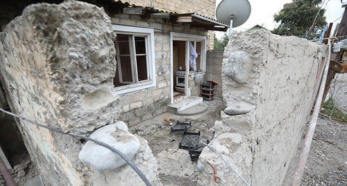 Destroyed residential house in Azerbaijan, October 3, 2020. Photo by Aziz Karimov for the Caucasian Knot
