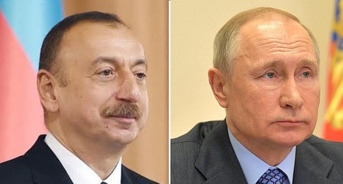Ilham Aliyev, Vladimir Putin. Photo: press service of the Azerbaijani President; press service of the Kremlin