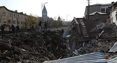 Shushi destroyed by shelling, October 28, 2020. Photo: Hayk Baghdasaryan/Photolure via REUTERS