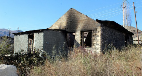 Burned-out house in Karvachar, November 16, 2020. Photo by Armine Martirosyan for the Caucasian Knot