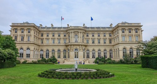 Ministry of Foreign Affairs of France. Photo:  https://en.wikipedia.org/wiki/Ministry_of_Europe_and_Foreign_Affairs