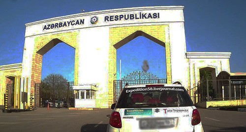 The border between Azerbaijan and Dagestan. Screenshot of the video https://www.youtube.com/watch?v=iWxcpv2bKhU