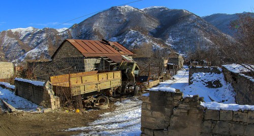 A house in the centre of Kalbajar, January 2021. Photo by Aziz Karimov for the Caucasian Knot