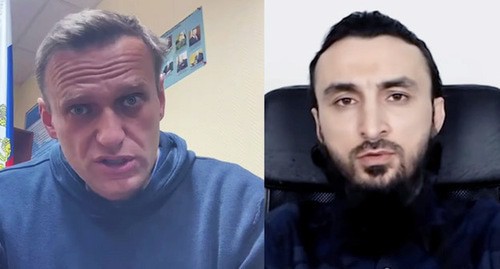 Alexei Navalny and Tumso Abdurakhmanov. Collage prepared by the Caucasian Knot. Screenshot: "Sasha Sotnik" https://www.youtube.com/watch?v=pKyMyGdUYjY, Courtesy of Instagram @NAVALNY/Social Media via REUTERS