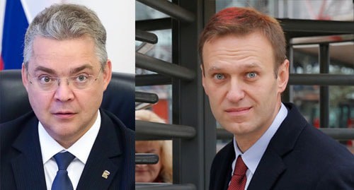 Vladimir Vladimirov (left) and Alexei Navalny. Collage by the Caucasian Knot. Photo: T. Barybina https://ru.wikipedia.org/ REUTERS/Vincent Kessler