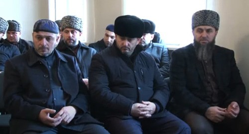 Meeting of the Ingush Council of Alims. Screenshot: https://www.youtube.com/watch?v=7ejMeJ6BZa4&feature=emb_logo