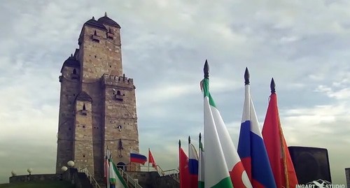 The Memorial Complex to the Victims of Stalinist Repression in Nazran. Screenshot of the video https://youtu.be/V6Zoit7dwy0