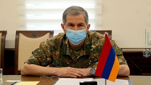 Onik Gasparyan. Photo by the press service of the Armenian Ministry of Defence (MoD)