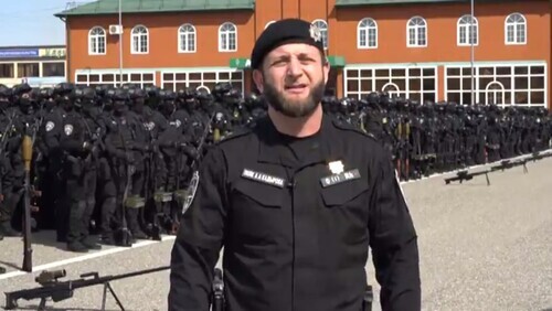 A soldier of the Akhmat Kadyrov Special Police Regiment reports on the coercion "to take responsibility in order to stop the insults against the whole contingent." Screenshot: https://www.instagram.com/tv/CMhmywYoD0L/?igshid=zl4q1r836p4e