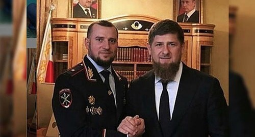 Apti Alaudinov and Ramzan Kadyrov. Photo: instagram.com/za_kra_apti054