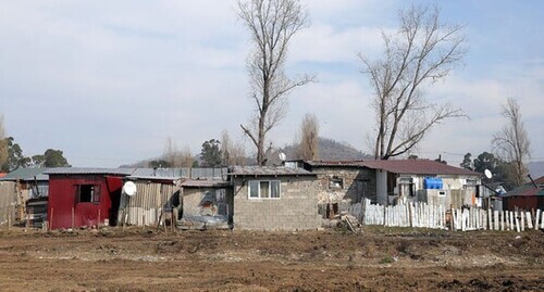 Buildings in the "City of Dreams" dwelling settlement. Photo by the press service of the Georgian Government https://www.facebook.com/GeorgianGovernment/photos/pcb.1602184726586092/1602183863252845/?type=3&amp;theater