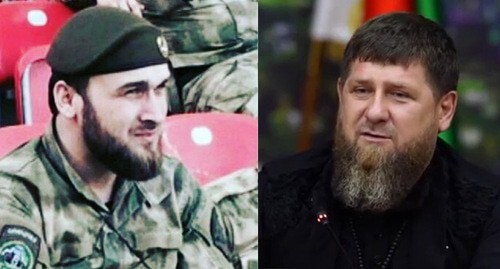 Suleiman Gezmakhmaev (on the left) and Ramzan Kadyrov. Screenshots of the videos: groznytv https://www.instagram.com/tv/CMzJrKkpNnC/?igshid=pfu4x4q58hei https://www.instagram.com/p/CMzBK03p3js/