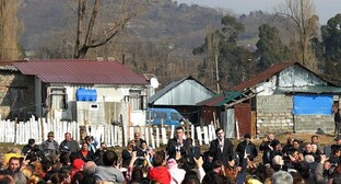 Houses in the dwelling settlement "Dream City" in Batumi. Photo by the press service of the Georgian Government https://www.facebook.com/GeorgianGovernment/photos/pcb.1602184726586092/1602183863252845/?type=3&amp;amp;theater