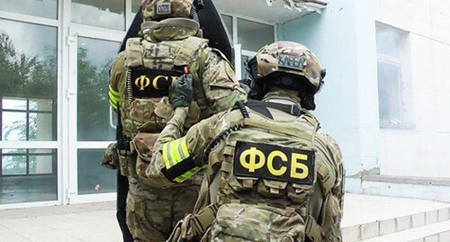 The FSB officers. Screenshot of the page of the FSB Special Purpose Center https://www.facebook.com/FsbCsn