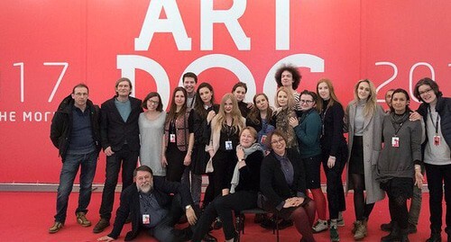 The organizers of the festival of documentary films "Artdocfest". Photo by the press service of the festival https://artdocfest.com/ru/content/about/