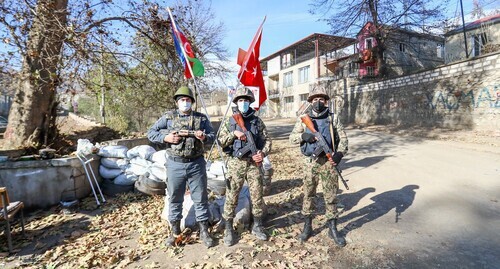 Azerbaijani militaries in Nagorno-Karabakh. Photo by Aziz Karimov for the "Caucasian Knot"