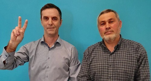 Murad Manapov (left) and Eduard Ataev. Photo courtesy of press service of Navalny's office in Makhachkala