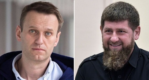 Alexei Navalny and Ramzan Kadyrov. Photo courtesy of Navalny's official website