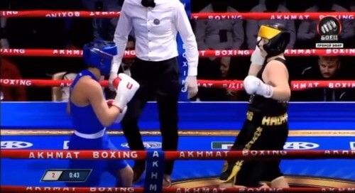 Young boxers. Screenshot of the video https://www.youtube.com/watch?v=GrfMEoDgbrE