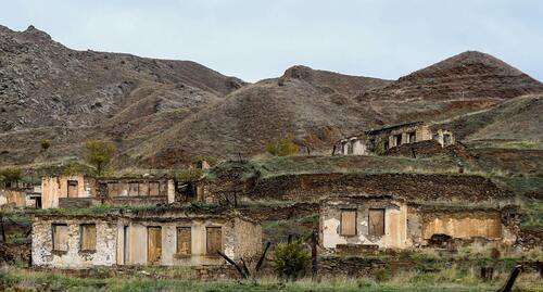 One of the ruined villages in the area of Djebrail. December 14, 2020. Photo by Aziz Karimov for the "Caucasian Knot"