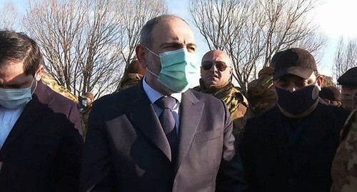 Nikol Pashinyan during his visit to the Syunik Region of Armenia. December 2020. Screenshot of the video https://www.facebook.com/nikol.pashinyan/?ref=page_internal" class="main_article_image