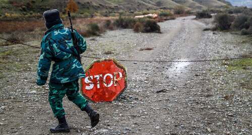 Azerbaijani soldier on the border, December 14, 2020. Photo by Aziz Karimov for the "Caucasian Knot"