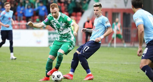 A match between the teams of the “Akhmat” and “Krylya Sovetov” FCs. Grozny, April 21, 2021. Photo by the press service of the “Akhmat” Football Club http://fc-akhmat.ru/news/