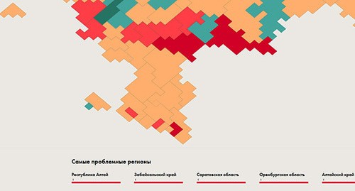 Screenshot of map “Old Age in Russia”, http://tochno.st/problems/ageing 