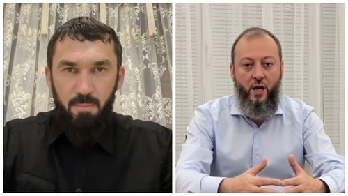 Magomed Daudov (on the left) and Magomed Khazbiev. Screenshots of the videos on Daudov's and Khazbiev's Instagram pages: https://www.instagram.com/khazbiev_magomed/ and https://www.instagram.com/lord_095/ Collage by the "Caucasian Knot"