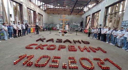 Action in Beslan in memory of those killed in Kazan, May 12, 2021. Photo by Emma Marzoeva for the Caucasian Knot