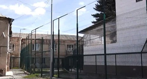 Prison in Tskhinvali. Screenshot from video 'Ruslan Kochiev'