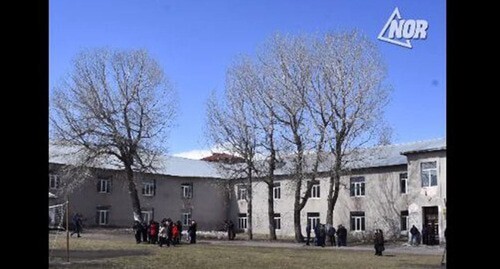 An orphan boarding school in the town of Ninotsminda. Screenshot of the video posted on FB Radio NOR https://www.facebook.com/watch/?v=434544943969553&amp;amp;t=6