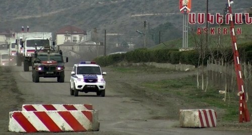 Russian peacemakers in Nagorno-Karabakh. Photo by the press service of the Russian Ministry of Defence