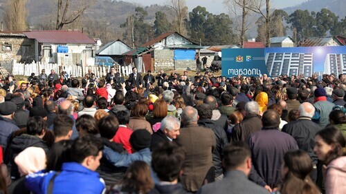 Internally displaced persons in Batumi, March 2021. Photo: press service of the Georgian government
