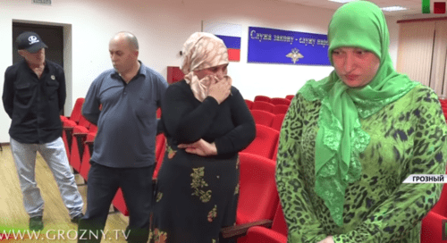 People detained for witchcraft in Chechnya. Screenshot of the video by the "Grozny" TV Channel, June 27, 2021 https://www.youtube.com/watch?v=hI10dFieKwI