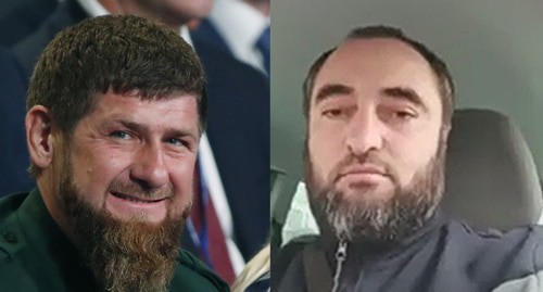 Ramzan Kadyrov (left) and Said-Khusein Magomadov. Collage made by the Caucasian Knot. Photo: REUTERS/Maxim Shemetov. Screenshot: http://www.youtube.com/watch?v=yzTxmv_pZdU 