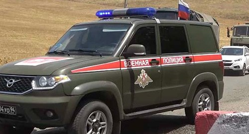 Vehicle of the Russian peacekeepers in Nagorno-Karabakh, http://mil.ru/russian_peacekeeping_forces/news/more.htm?id=12373452@egNews