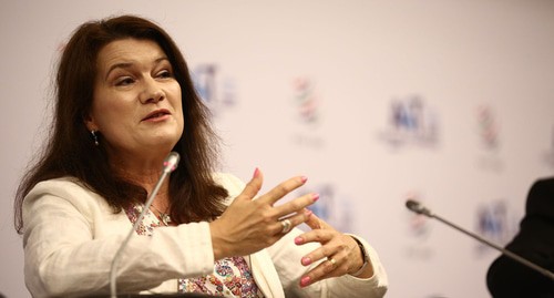 Ann Linde. Photo by the World Trade Organization (WTO) https://commons.wikimedia.org/wiki/Category:Ann_Linde